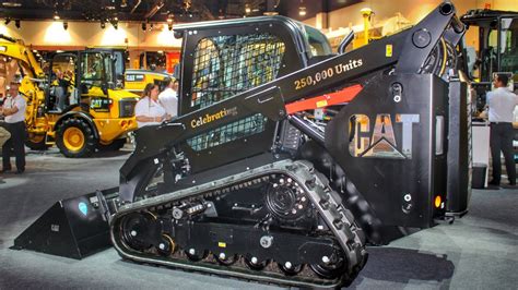 special edition black cat skid steer|Caterpillar's special edition black skidsteer leaving Conexpo 2017.